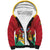 Personalized Guyana 55th Republic Anniversary Sherpa Hoodie Flag Style - Wonder Print Shop