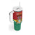 Personalized Guyana 55th Republic Anniversary Tumbler With Handle Flag Style - Wonder Print Shop