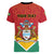 Personalized Guyana 55th Republic Anniversary Women V-Neck T-Shirt Flag Style - Wonder Print Shop