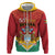 Personalized Guyana 55th Republic Anniversary Zip Hoodie Flag Style - Wonder Print Shop