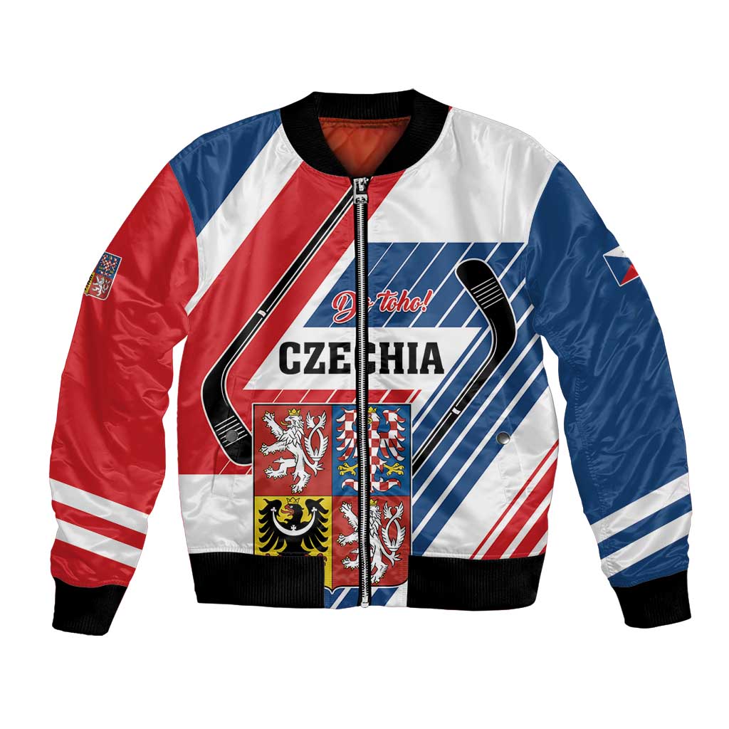 Custom Hockey 2026 Czech Republic Bomber Jacket Team Czechia Go Champions - Wonder Print Shop