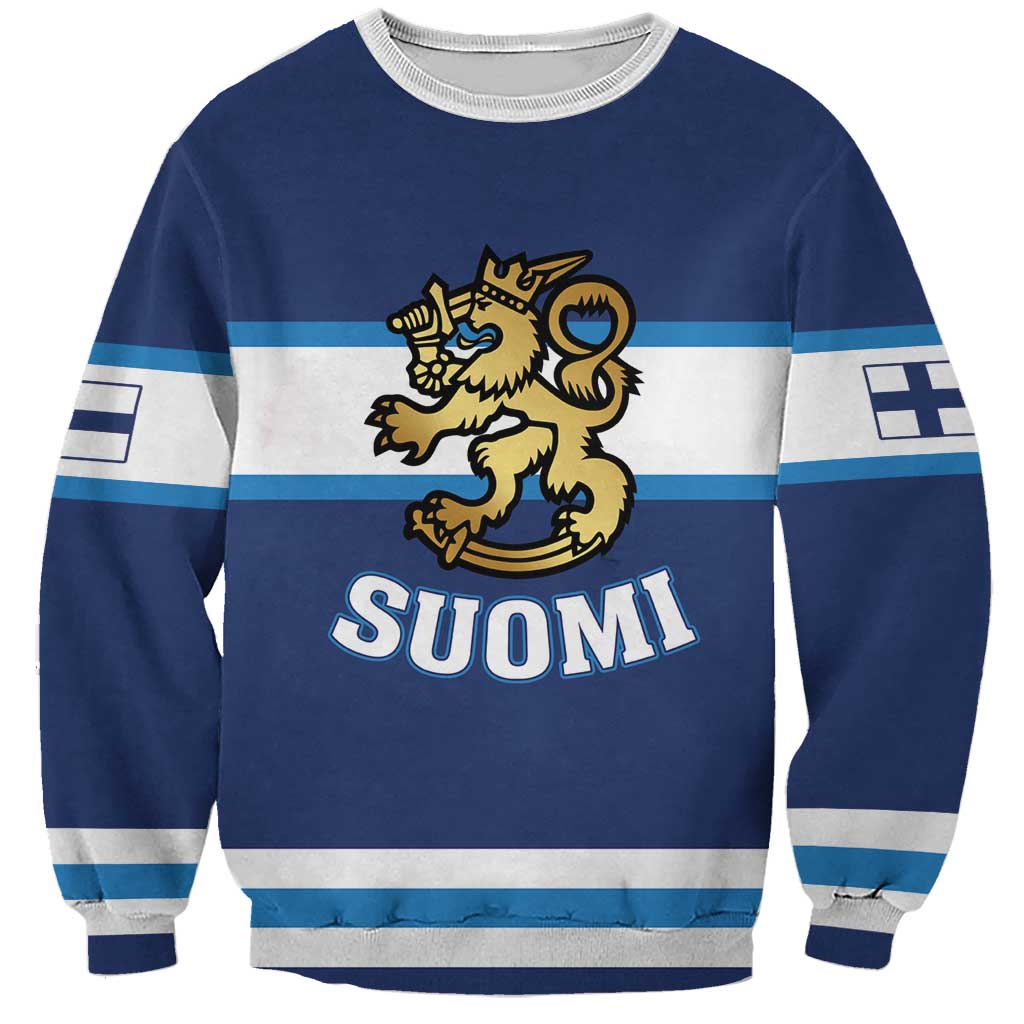 Custom Hockey 2026 Finland Sweatshirt Finnish Leijonat Champions - Wonder Print Shop