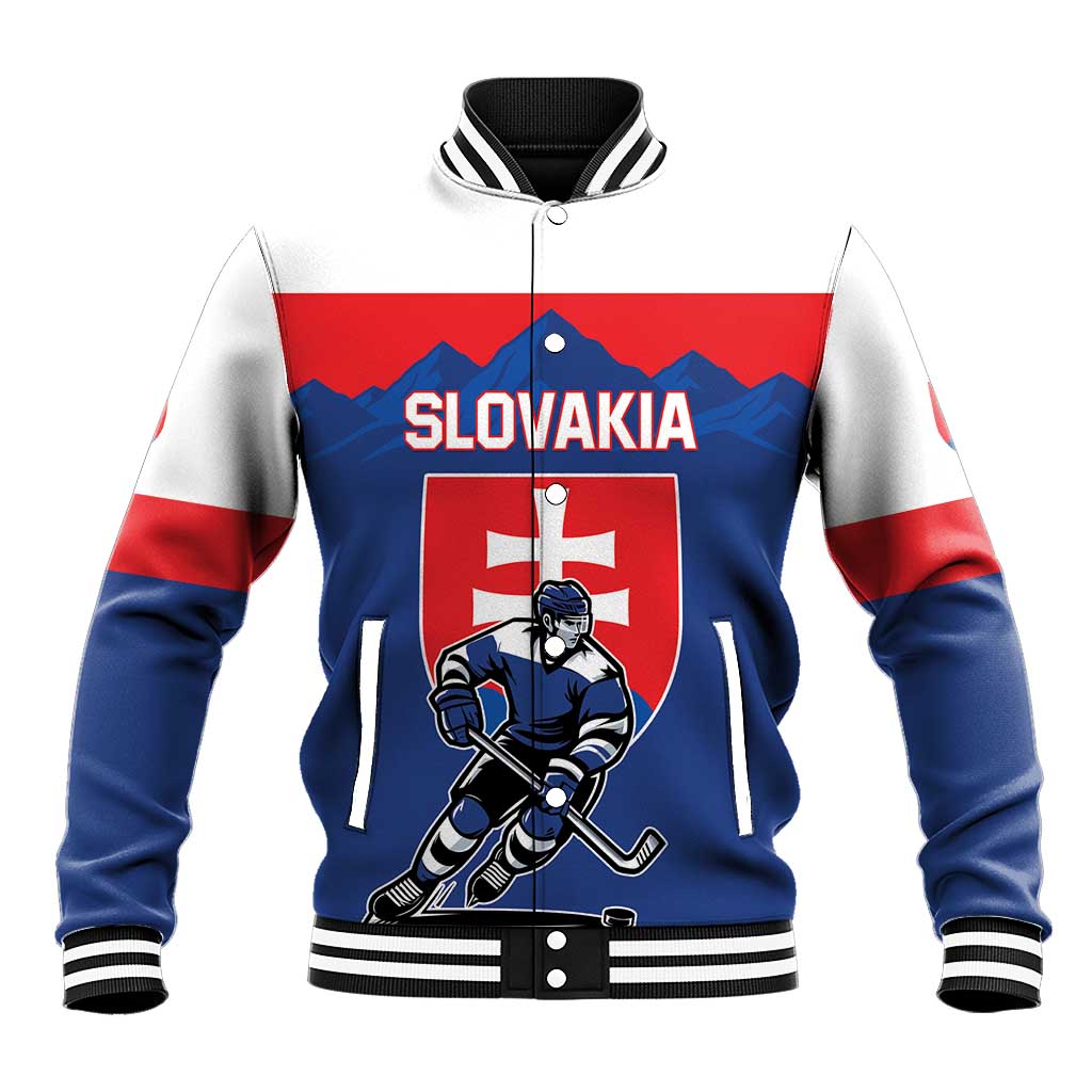 Custom Hockey 2026 Slovakia Baseball Jacket Nasi Chlapci Go Champions - Wonder Print Shop