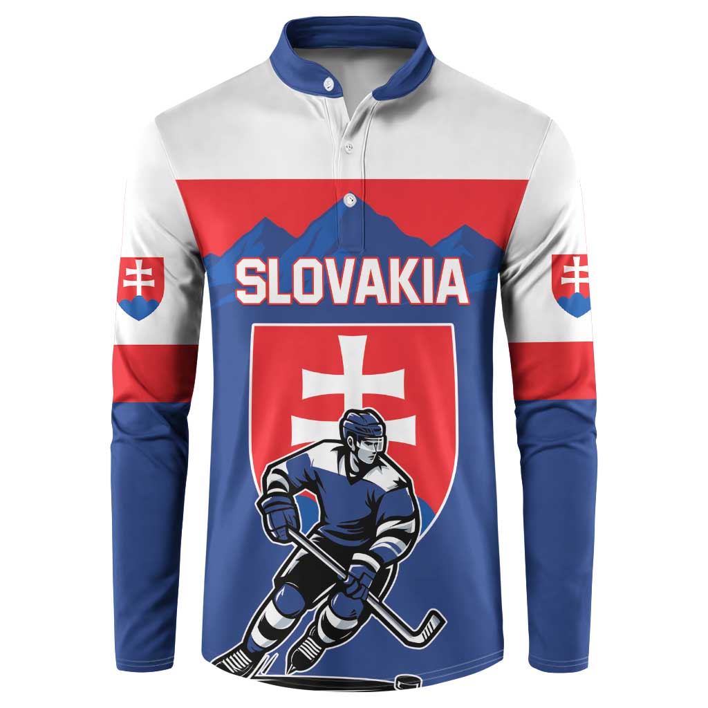 Custom Hockey 2026 Slovakia Button Sweatshirt Nasi Chlapci Go Champions - Wonder Print Shop
