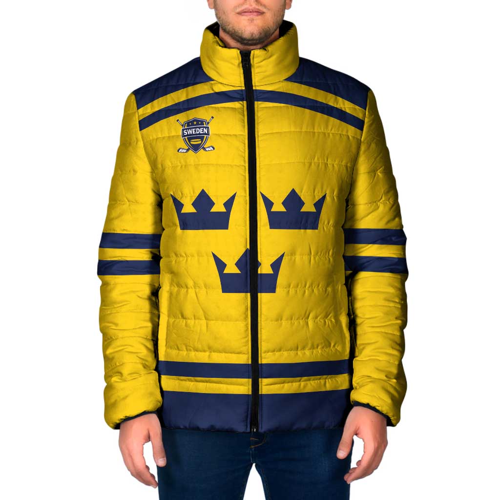 Custom Hockey 2026 Sweden Padded Jacket Tre Kronor Go Champions - Wonder Print Shop