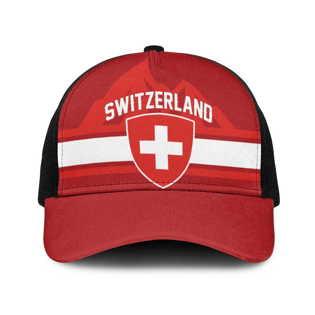 Hockey 2026 Switzerland Baseball Net Cap Go Champions La Nati