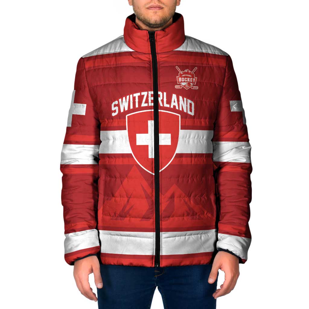 Custom Hockey 2026 Switzerland Padded Jacket Go Champions La Nati - Wonder Print Shop