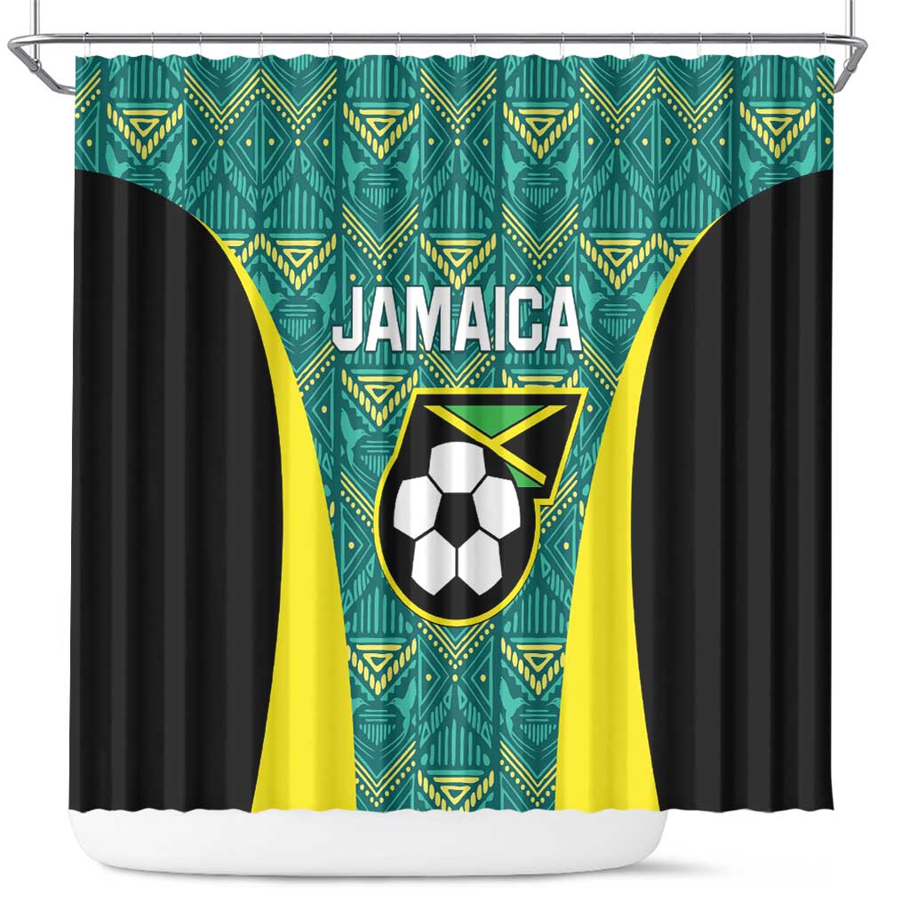 Jamaica Football Shower Curtain We Believe Reggae Boyz