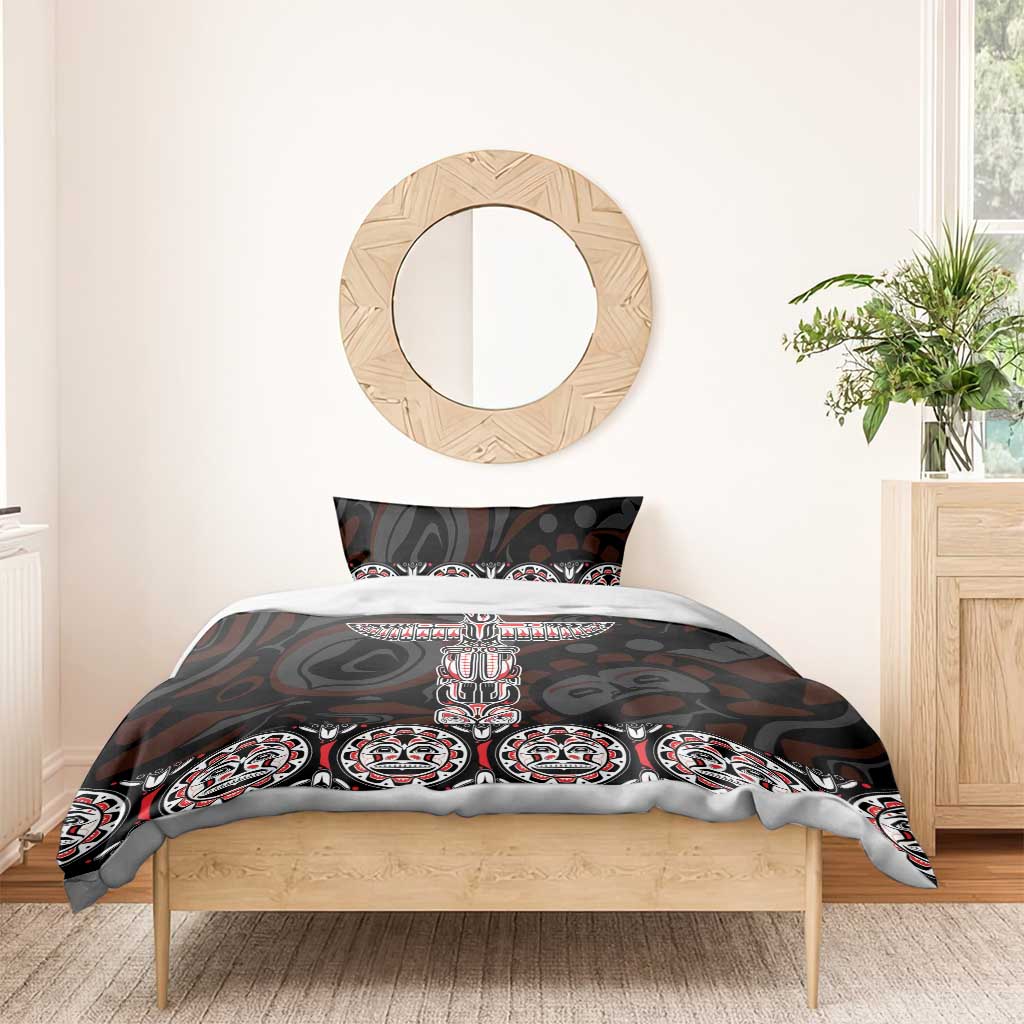Canada Haida Totem Bedding Set Haida Spirit