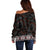 Canada Haida Totem Off Shoulder Sweater Haida Spirit