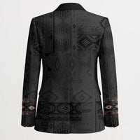 Native American Wolf Blazer Tribal Pattern