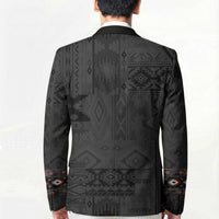 Native American Wolf Blazer Tribal Pattern