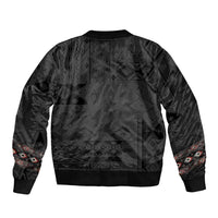 Native American Wolf Bomber Jacket Tribal Pattern