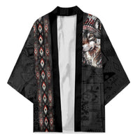 Native American Wolf Kimono Tribal Pattern