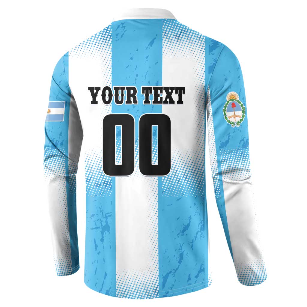Custom Argentina Football Button Sweatshirt