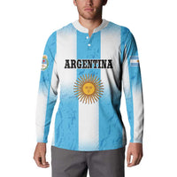 Custom Argentina Football Button Sweatshirt