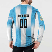 Custom Argentina Football Button Sweatshirt