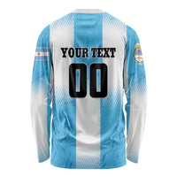 Custom Argentina Football Long Sleeve Shirt