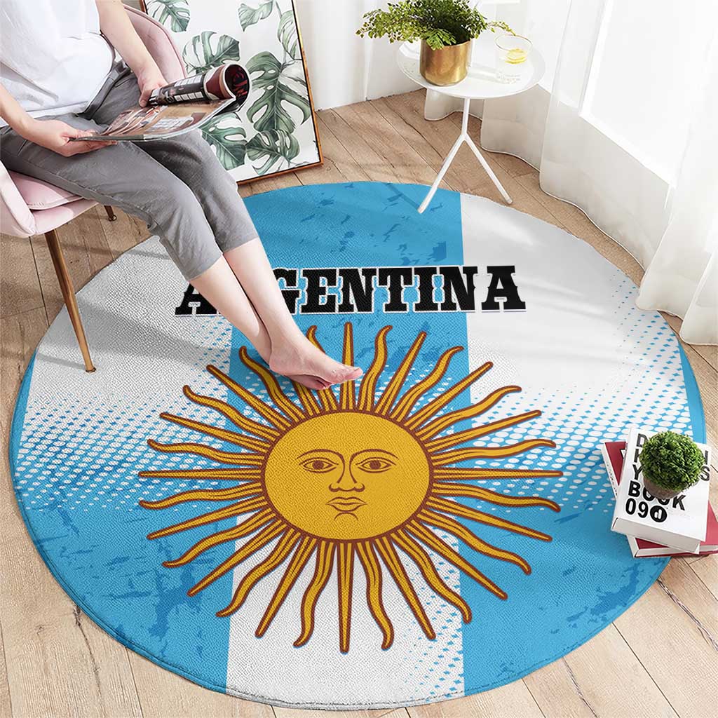 Argentina Football Round Carpet