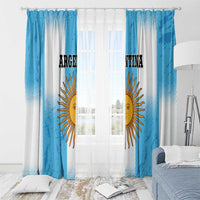 Argentina Football Window Curtain