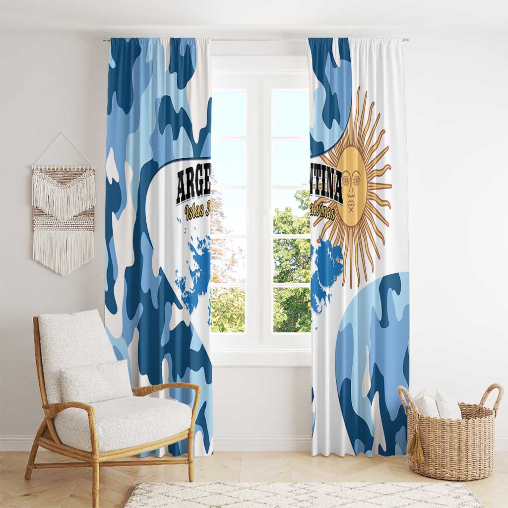 Argentina Malvinas Day Window Curtain Las Malvinas Son Argentinas