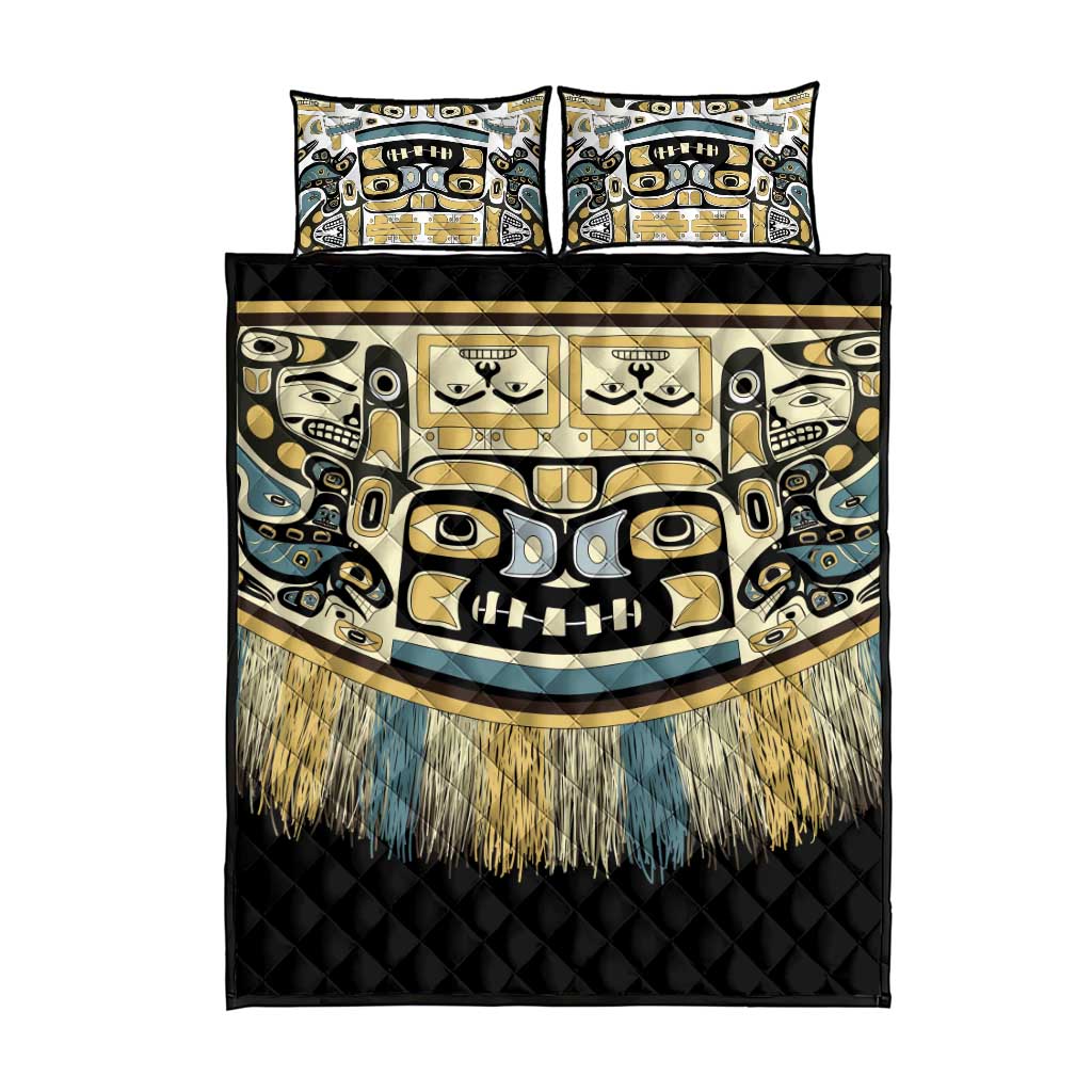 Canada Chilkat Pattern Quilt Bed Set Haida Spirit