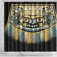 Canada Chilkat Pattern Shower Curtain Haida Spirit