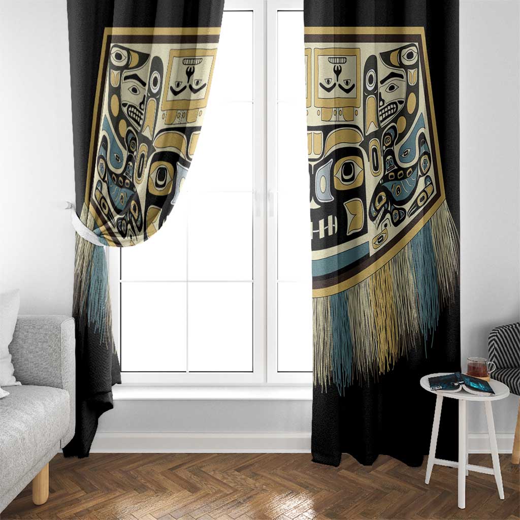 Canada Chilkat Pattern Window Curtain Haida Spirit