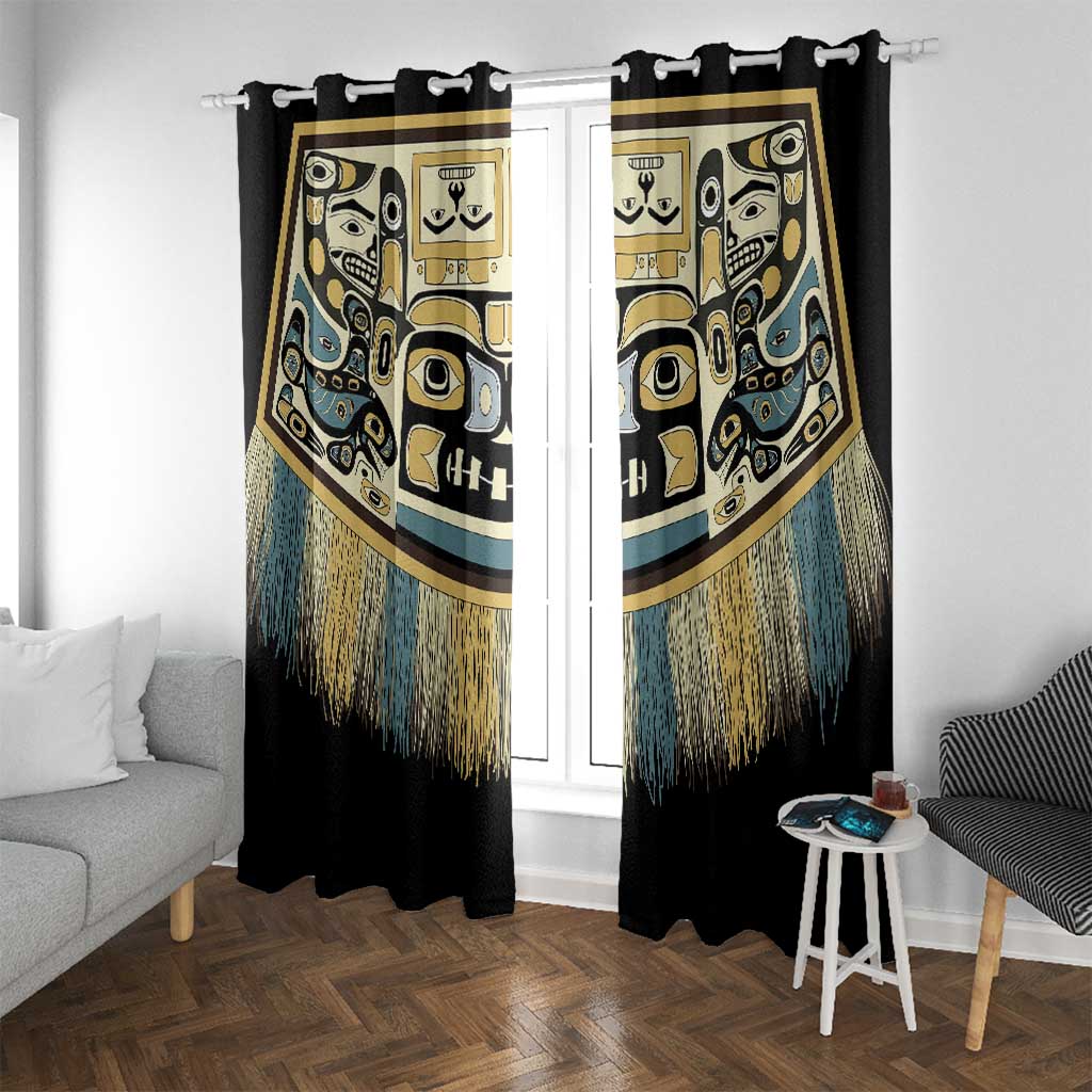 Canada Chilkat Pattern Window Curtain Haida Spirit