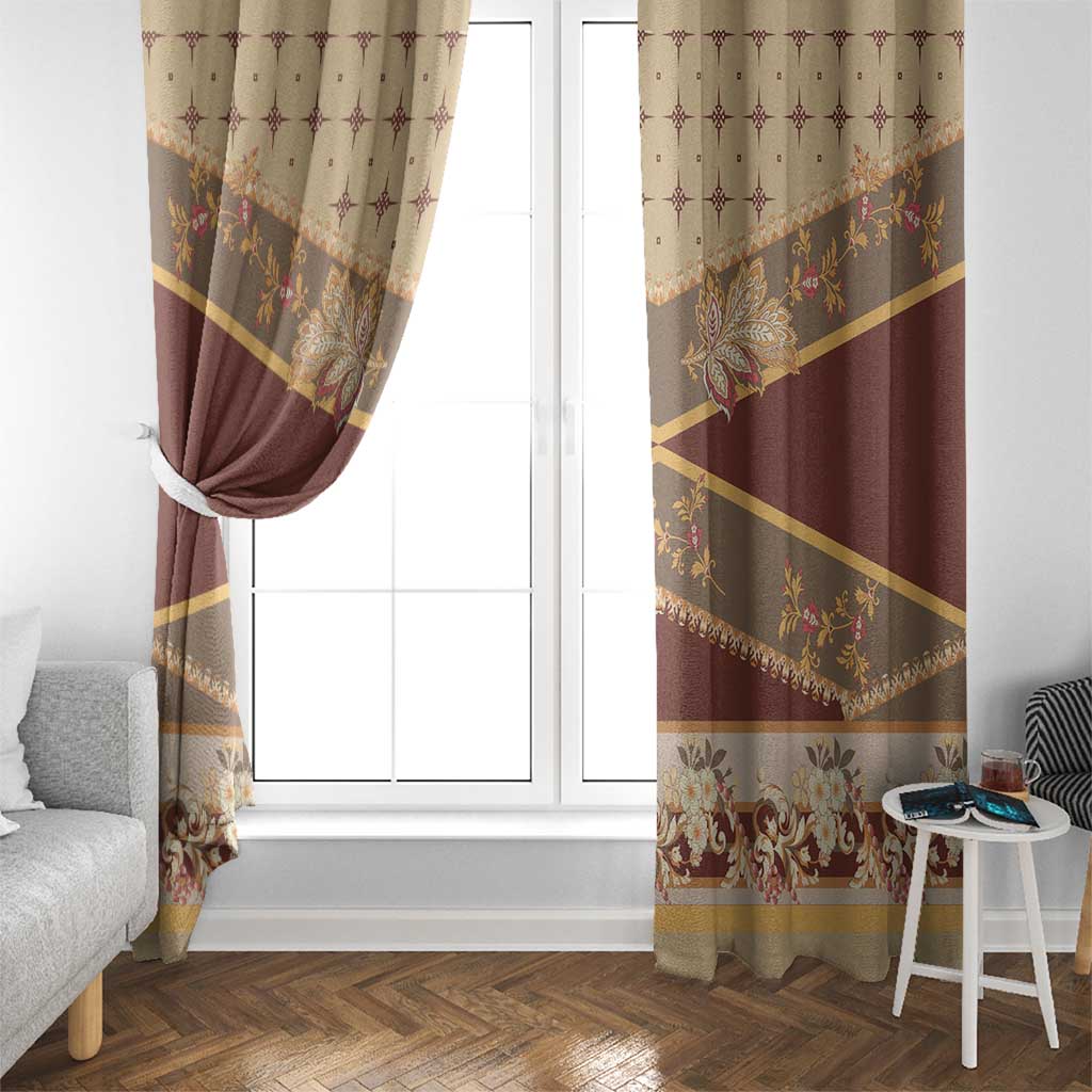 Mughal Empire Motif Unique Window Curtain
