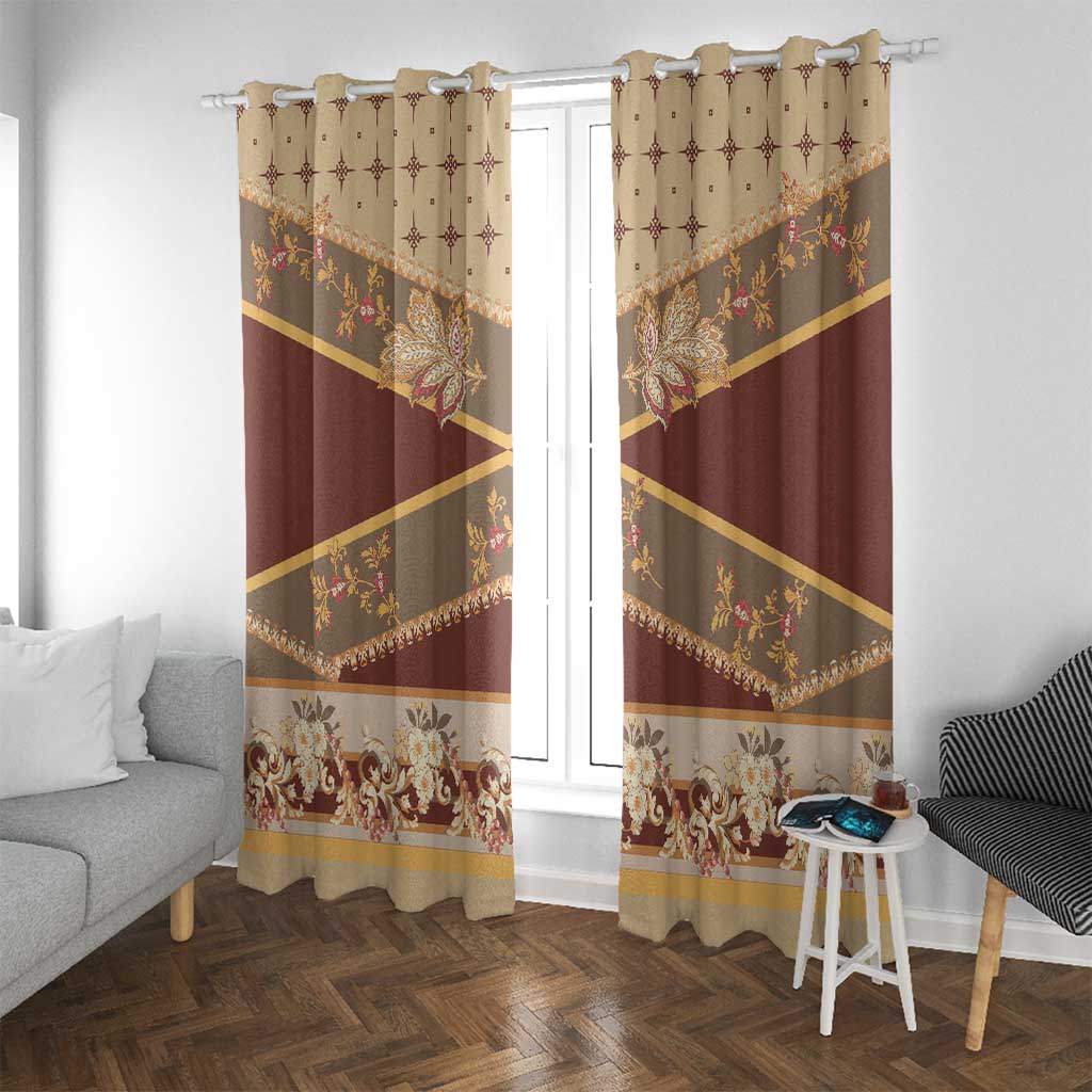 Mughal Empire Motif Unique Window Curtain