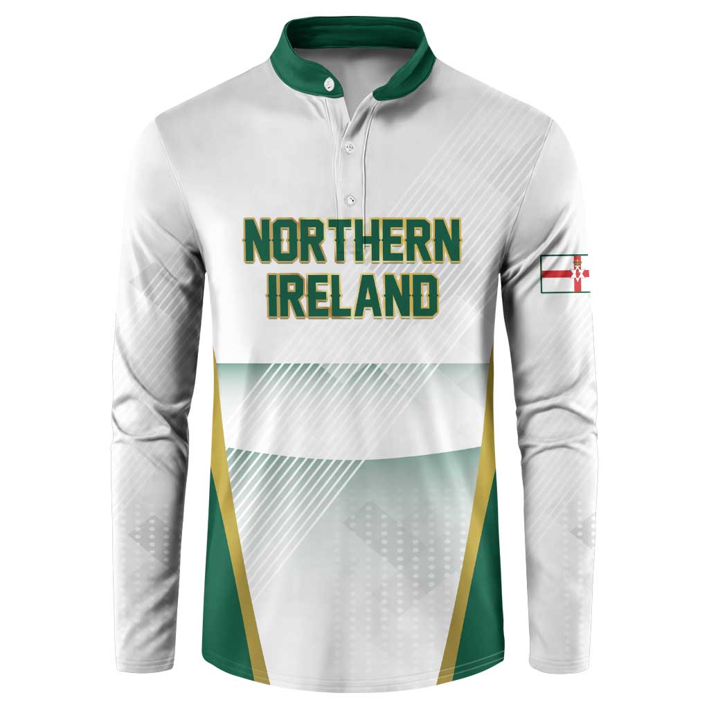 Custom Football 2026 Northern Ireland Button Sweatshirt GAWA Norn Iron Go Champion