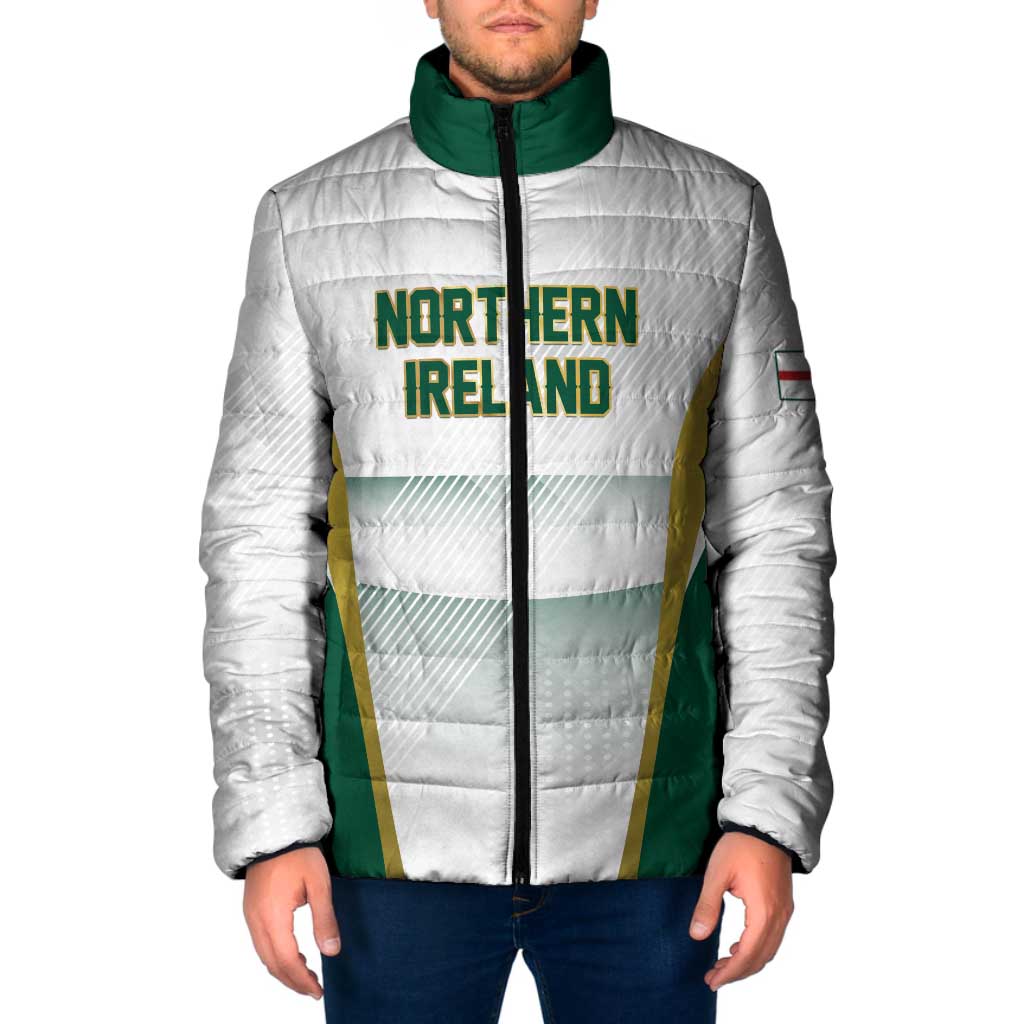 Custom Football 2026 Northern Ireland Padded Jacket GAWA Norn Iron Go Champion