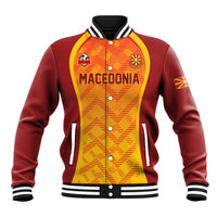 Custom Football 2026 Macedonia Baseball Jacket The Red Devils Go Glory