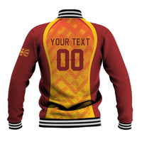 Custom Football 2026 Macedonia Baseball Jacket The Red Devils Go Glory