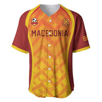 Custom Football 2026 Macedonia Baseball Jersey The Red Devils Go Glory