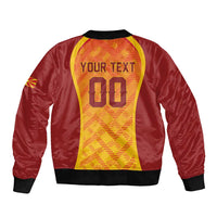 Custom Football 2026 Macedonia Bomber Jacket The Red Devils Go Glory