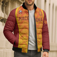 Custom Football 2026 Macedonia Bomber Puffer Jacket The Red Devils Go Glory