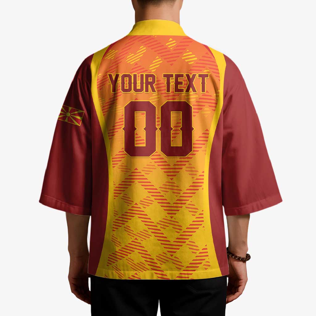 Custom Football 2026 Macedonia Kimono The Red Devils Go Glory