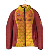 Custom Football 2026 Macedonia Padded Jacket The Red Devils Go Glory