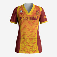 Custom Football 2026 Macedonia Scrub Top The Red Devils Go Glory