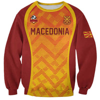 Custom Football 2026 Macedonia Sweatshirt The Red Devils Go Glory