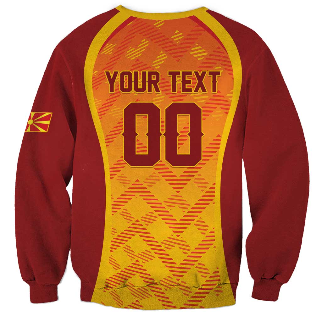 Custom Football 2026 Macedonia Sweatshirt The Red Devils Go Glory