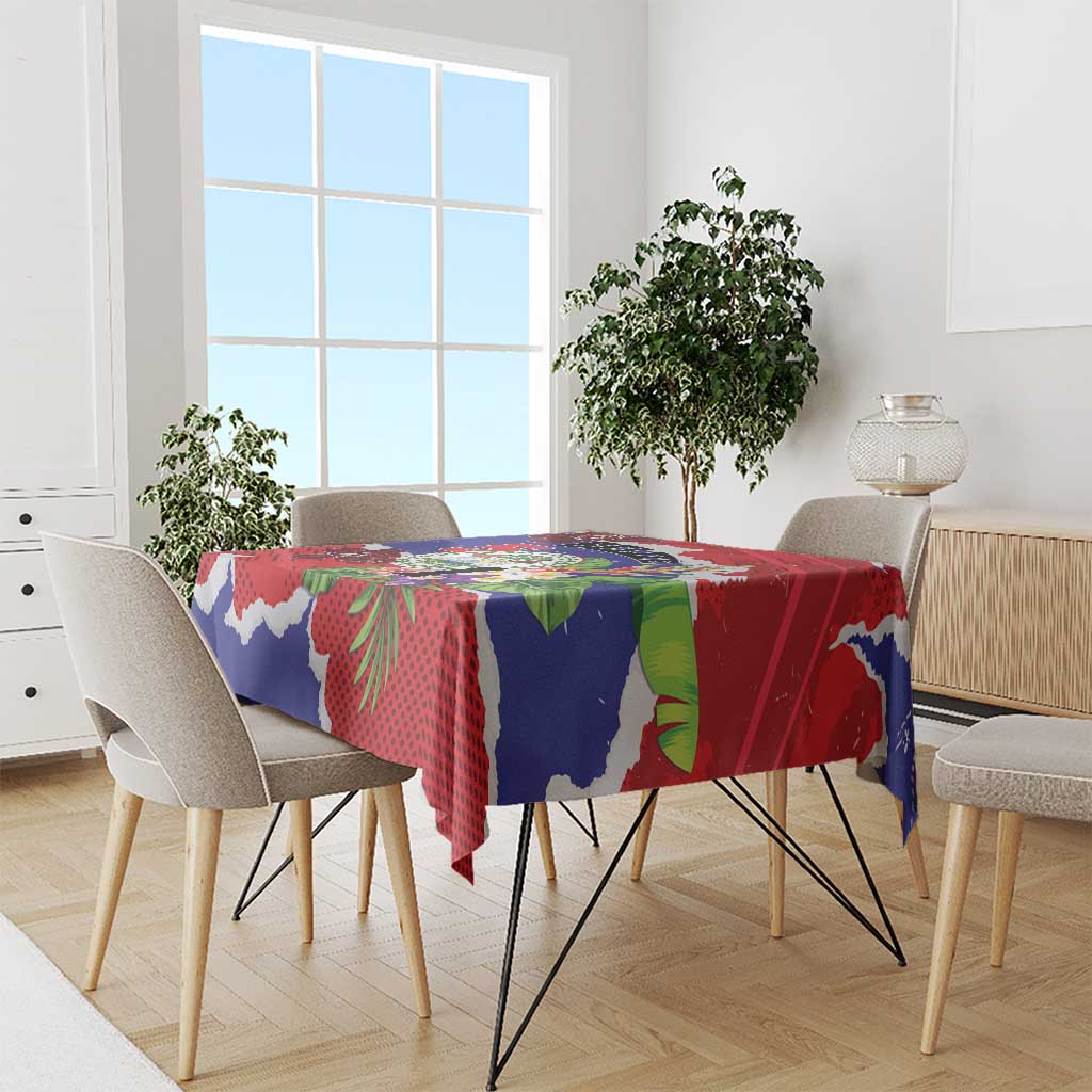 Belize 501 Tropical Black Orchid Tablecloth Grunge Stylized