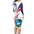 Liberia Independence Day Family Matching Long Sleeve Bodycon Dress and Hawaiian Shirt July 26 Lion Coat of Arms - Wonder Print Shop