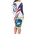 Liberia Independence Day Long Sleeve Bodycon Dress July 26 Lion Coat of Arms - Wonder Print Shop