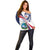 Liberia Independence Day Off Shoulder Sweater July 26 Lion Coat of Arms - Wonder Print Shop