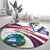 Liberia Independence Day Round Carpet July 26 Lion Coat of Arms