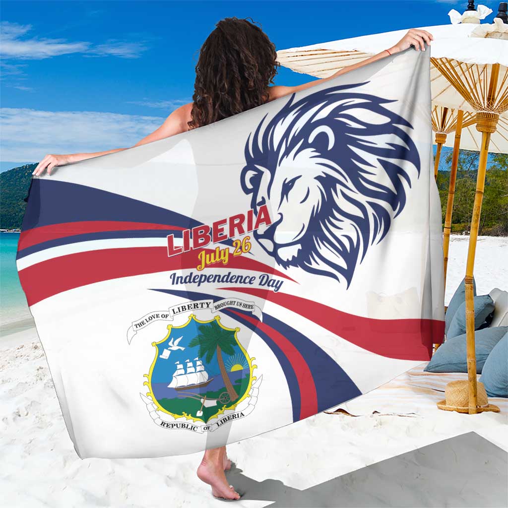 Liberia Independence Day Sarong July 26 Lion Coat of Arms - Wonder Print Shop