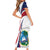 Liberia Independence Day Short Sleeve Bodycon Dress July 26 Lion Coat of Arms - Wonder Print Shop